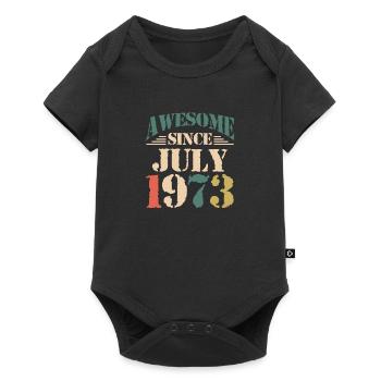 Awesome Since July 1973 - Baby Premium short-sleeve bodysuit - black - Front