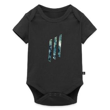 Geometric shapes tropical - Baby Premium short-sleeve bodysuit - black - Front