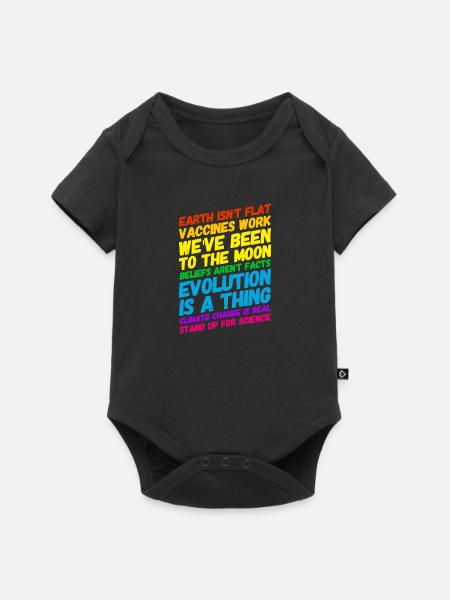 Déclaration scientifique Science 2020 - Premium kortærmet baby-body - sort