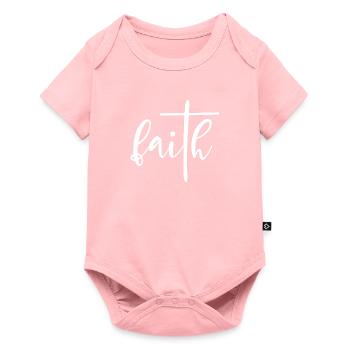 Foi religieuse - Body à manches courtes Premium Bébé - rose - Devant