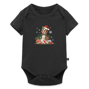 Noël Beagle - Body à manches courtes Premium Bébé - noir - Devant