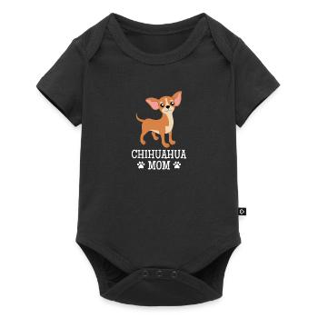 Chihuahua Mom pour les femmes propriétaires de chiens - Body à manches courtes Premium Bébé - noir - Devant