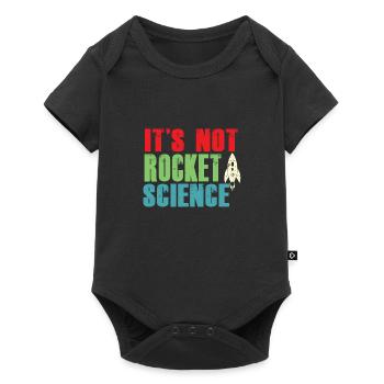 It's not rocket science - Baby Premium short-sleeve bodysuit - black - Front