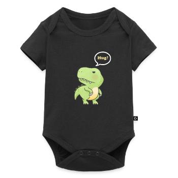 Câlin T-Rex mignon - Body à manches courtes Premium Bébé - noir - Devant