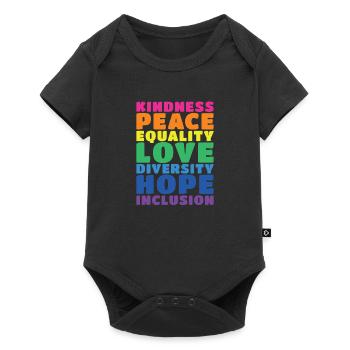 Rainbow Colors Diversity Inclusion - Baby Premium short-sleeve bodysuit - black - Front