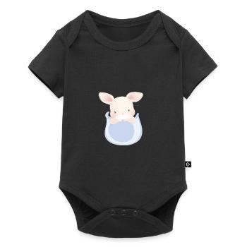 Marsupium Bébé - Body à manches courtes Premium Bébé - noir - Devant