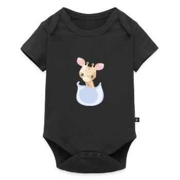 Marsupium Bébé Girafe - Body à manches courtes Premium Bébé - noir - Devant
