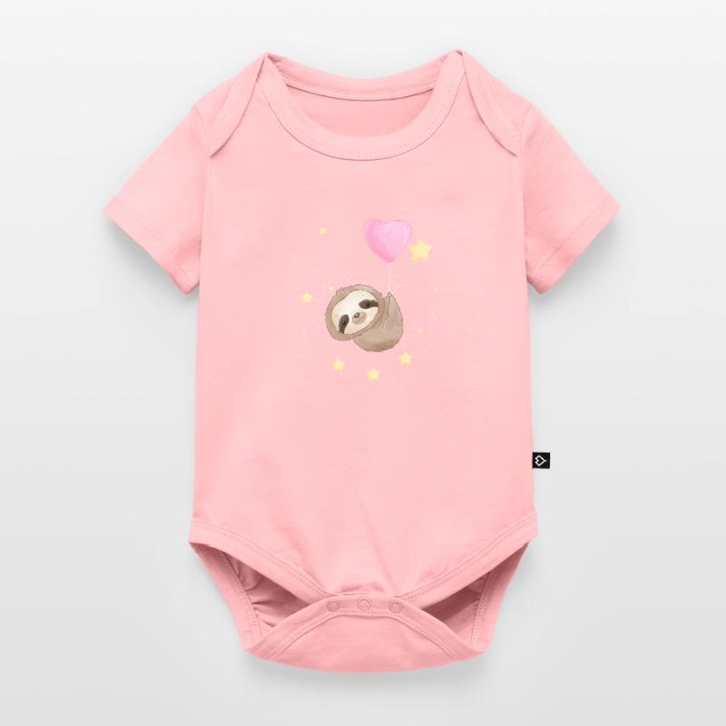 Faultier schwebt mit Sternen Baby Premium Kurzarmbody