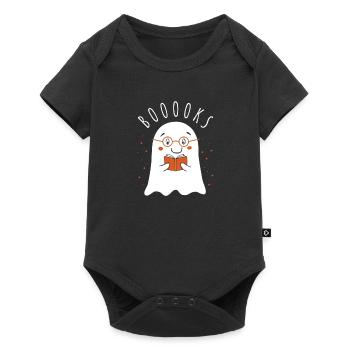 Halloween Enseignant Bibliothécaire Amateur de livres - Body à manches courtes Premium Bébé - noir - Devant