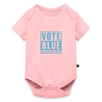 Votez bleu peu importe qui, vague bleue - Body à manches courtes Premium Bébé - rose - Devant