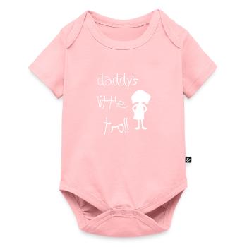 Le petit troll de papa - Body à manches courtes Premium Bébé - rose - Devant