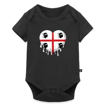 Sardinia Flag Sardinian Flag Sardegna Flag - Baby Premium short-sleeve bodysuit - black - Front