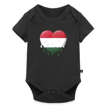 Hungary Flag Hungarian flag Balaton Hungary - Baby Premium short-sleeve bodysuit - black - Front