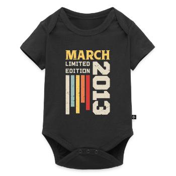 Mars 2013 - Cadeau anniversaire Mars 2013 Mars - Body à manches courtes Premium Bébé - noir - Devant