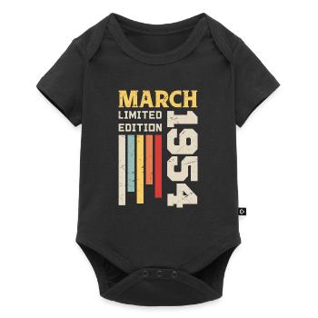 March 1954 - Birthday Gift March 1954 Anniv - Baby Premium short-sleeve bodysuit - black - Front