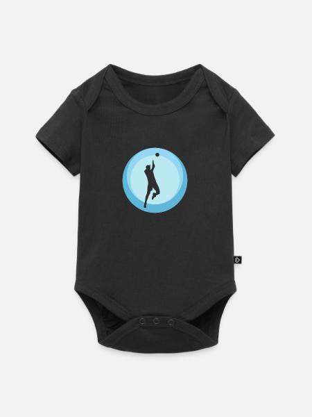 Baggern Beachen - Baby Premium Kurzarmbody - Schwarz