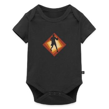 Basketballer BBall Hoop - Baby Premium Kurzarmbody - Schwarz - Vorne