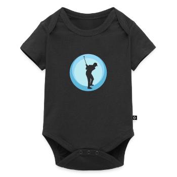 Golf Golfeur Balle de golf - Body à manches courtes Premium Bébé - noir - Devant