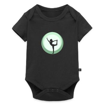 Power Meditation Yoga - Baby Premium short-sleeve bodysuit - black - Front