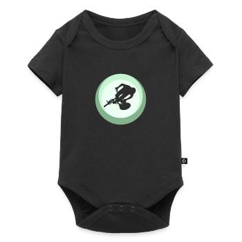 Mountain biking Mountain biking Downhill - Baby Premium short-sleeve bodysuit - black - Front