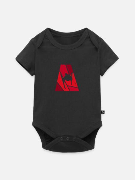 Ski Ski Ski - Premium kortermet body for barn - svart