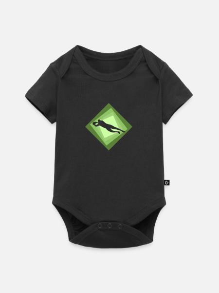 Kicken Verteidiger - Baby Premium Kurzarmbody - Schwarz