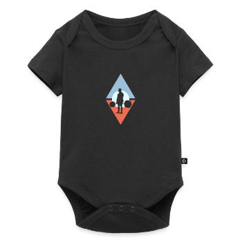 Weightlifting Fitnessstudio - Baby Premium Kurzarmbody - Schwarz - Vorne