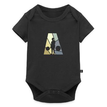 Weight Lifting Gym - Baby Premium short-sleeve bodysuit - black - Front