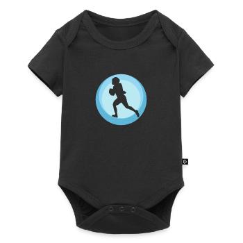 American Football Gridiron Rugby - Baby Premium short-sleeve bodysuit - black - Front
