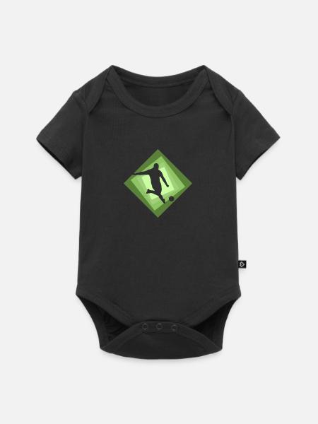 Verteidiger Kicken - Baby Premium Kurzarmbody - Schwarz