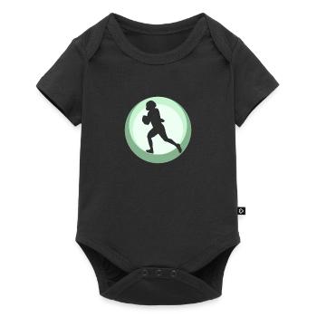 American Football Gridiron Touchdown - Baby Premium Kurzarmbody - Schwarz - Vorne