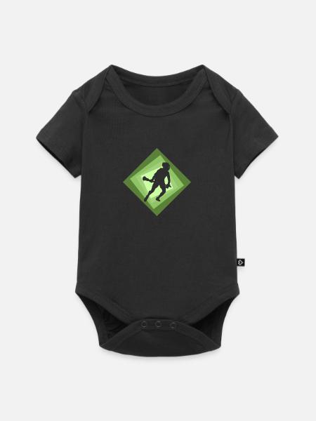 LSM Intercrosse - Baby Premium Kurzarmbody - Schwarz