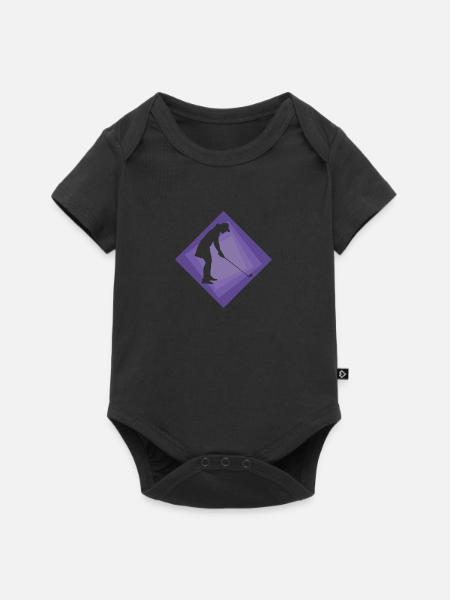 Chip Golfball - Baby Premium Kurzarmbody - Schwarz