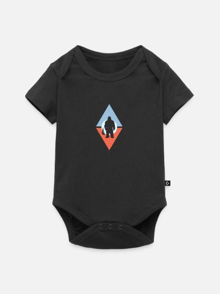 Yeti Yeti Lochness - Baby Premium Kurzarmbody - Schwarz
