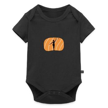 Bâton dansant Twirling Bâton Twirling - Body à manches courtes Premium Bébé - noir - Devant