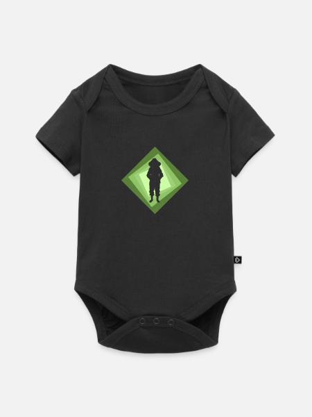Imker Wabe Imker - Baby Premium Kurzarmbody - Schwarz