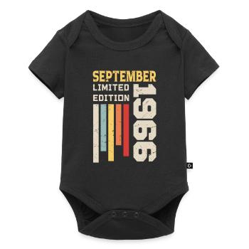 September 1966 Birthday Gift September 1966 - Baby Premium short-sleeve bodysuit - black - Front