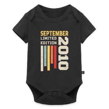 Septembre 2010 Cadeau anniversaire Septembre 2010 - Body à manches courtes Premium Bébé - noir - Devant