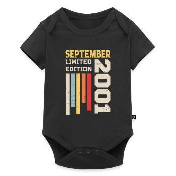 Septembre 2001 Cadeau anniversaire Septembre 2001 - Body à manches courtes Premium Bébé - noir - Devant