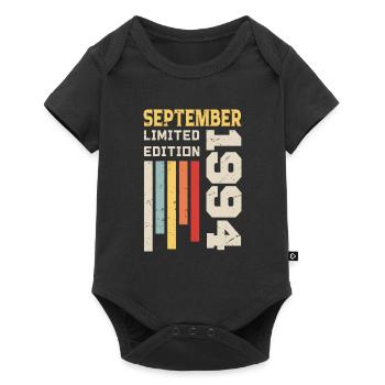September 1994 Geburtstagsgeschenk September 1994 - Baby Premium Kurzarmbody - Schwarz - Vorne
