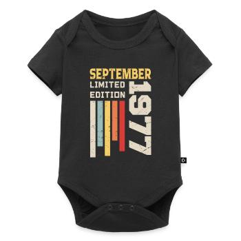 September 1977 Birthday Gift September 1977 - Baby Premium short-sleeve bodysuit - black - Front
