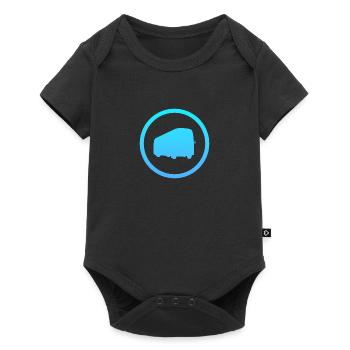 Bus Transport Transport - Baby Premium short-sleeve bodysuit - black - Front