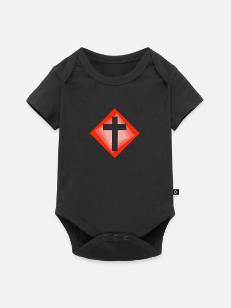 Bibelkors Christian - Premium kortermet body for barn - svart