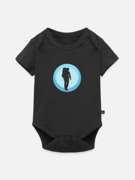 Backpacking Backpacker Pilger - Baby Premium Kurzarmbody - Schwarz