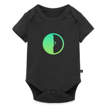 Climber Rope Climbing Rock Climbing - Baby Premium short-sleeve bodysuit - black - Front