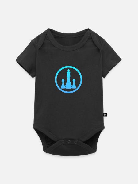 Schachmatt Schach Schachspieler - Baby Premium Kurzarmbody - Schwarz