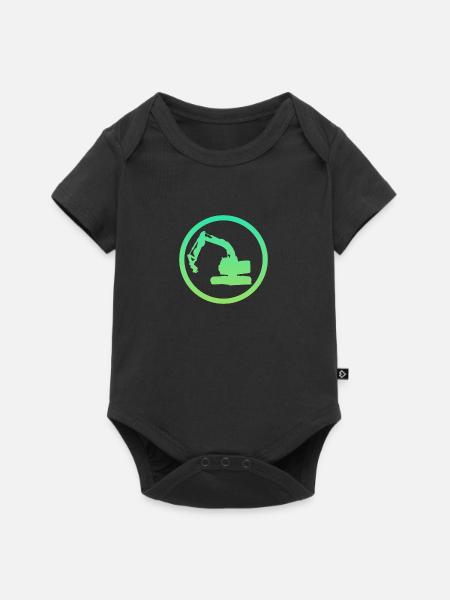 Baggerfahrer Baustelle Baggerfahrer - Baby Premium Kurzarmbody - Schwarz