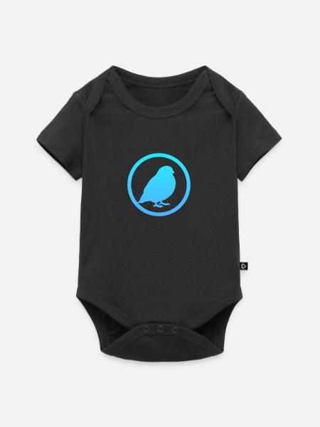 Vogel Vögel Vögel - Baby Premium Kurzarmbody - Schwarz