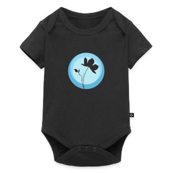 Botany Herbology Flower - Baby Premium short-sleeve bodysuit - black - Front