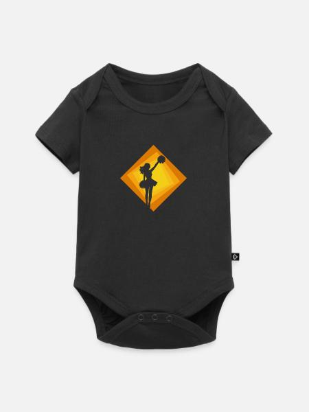 Cheerleader Mädchen Mädchen - Baby Premium Kurzarmbody - Schwarz